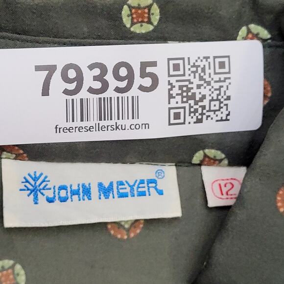 Vintage 90s Hippie Polka-Dot Button Shirt Womens Small 18x25 - Picture 7 of 9